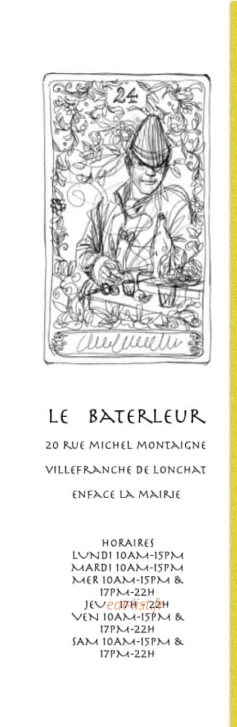 Le Bateleur — carte page 1