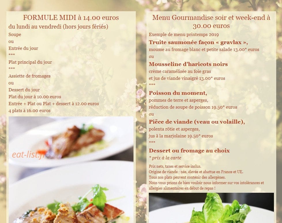 Brin de Thym — carte page 1