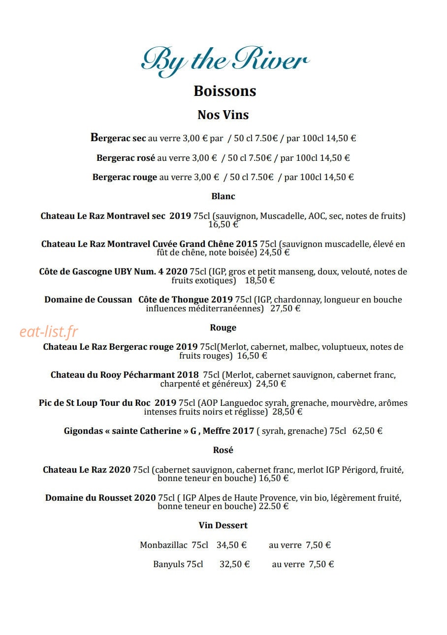 By The River — carte page 3