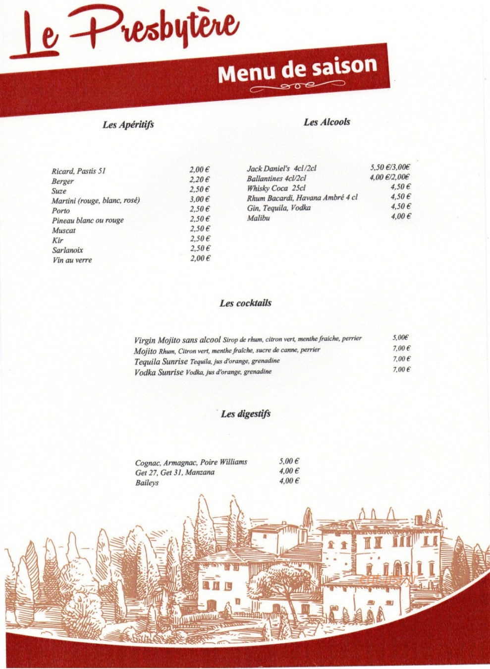 Le Presbytère — carte page 3