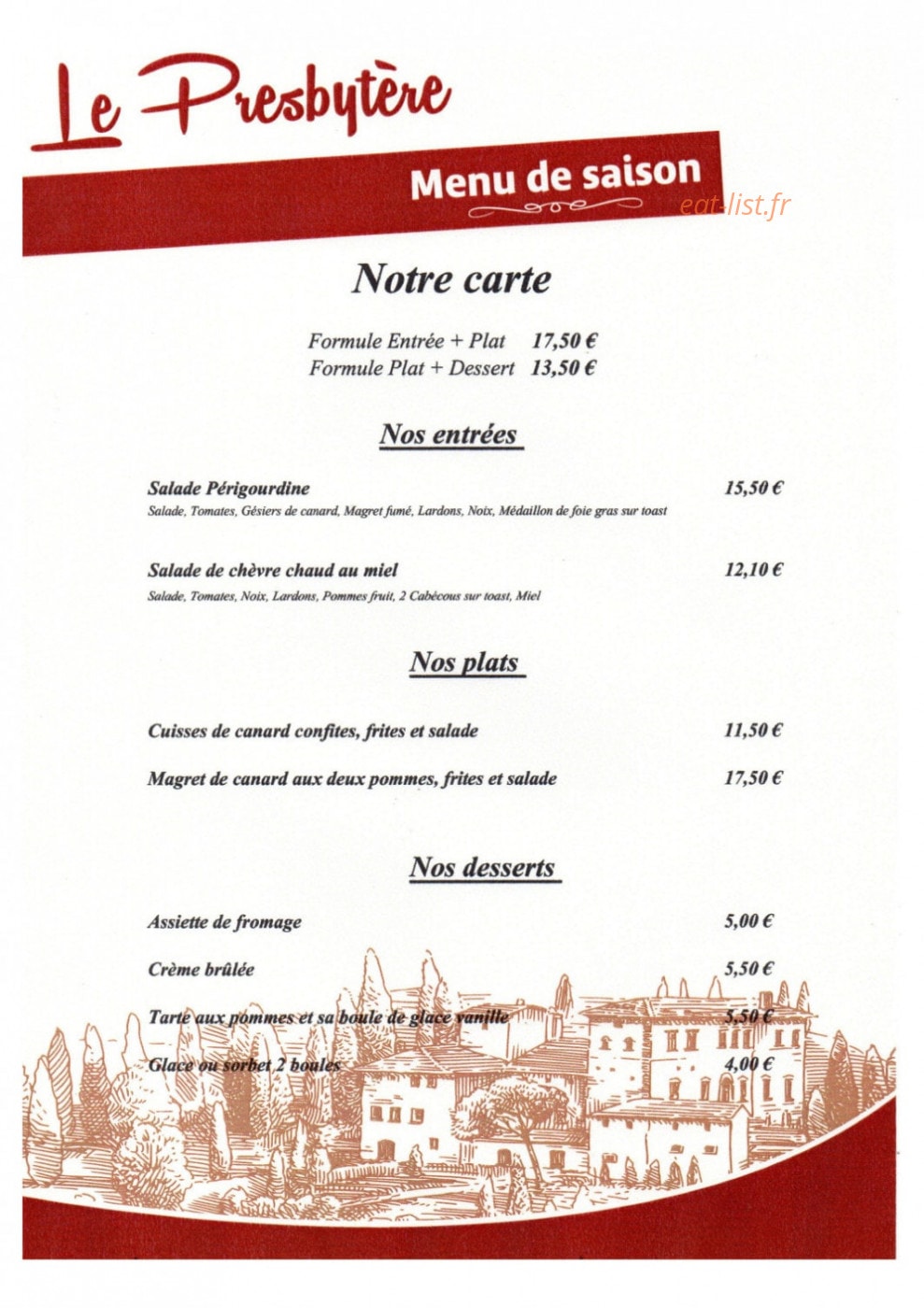 Le Presbytère — carte page 2