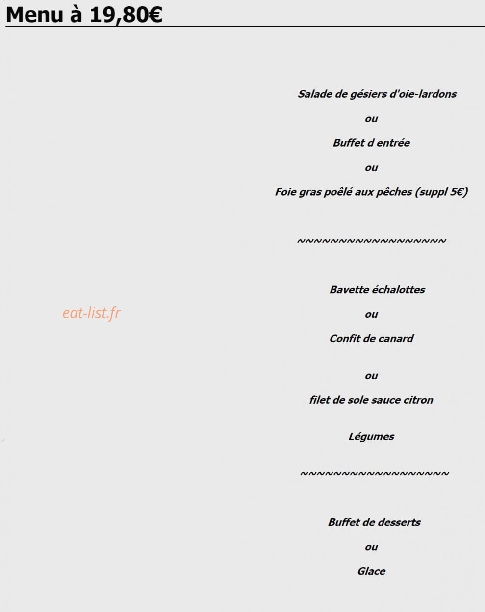 L' Escale — carte page 8