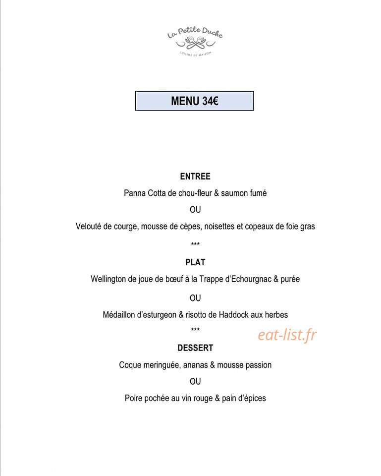 La Petite Duche — carte page 3