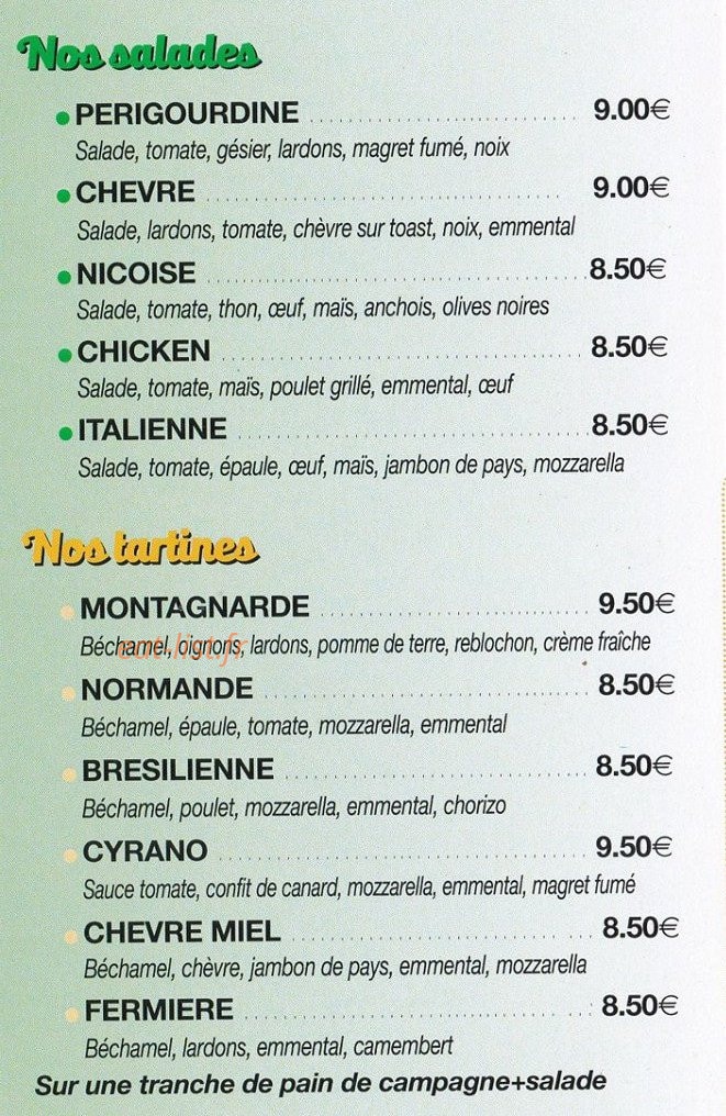 Arti Pizz — carte page 5