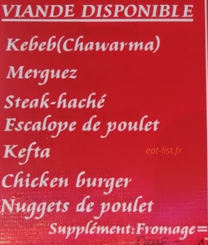 karim express kebab — carte page 2