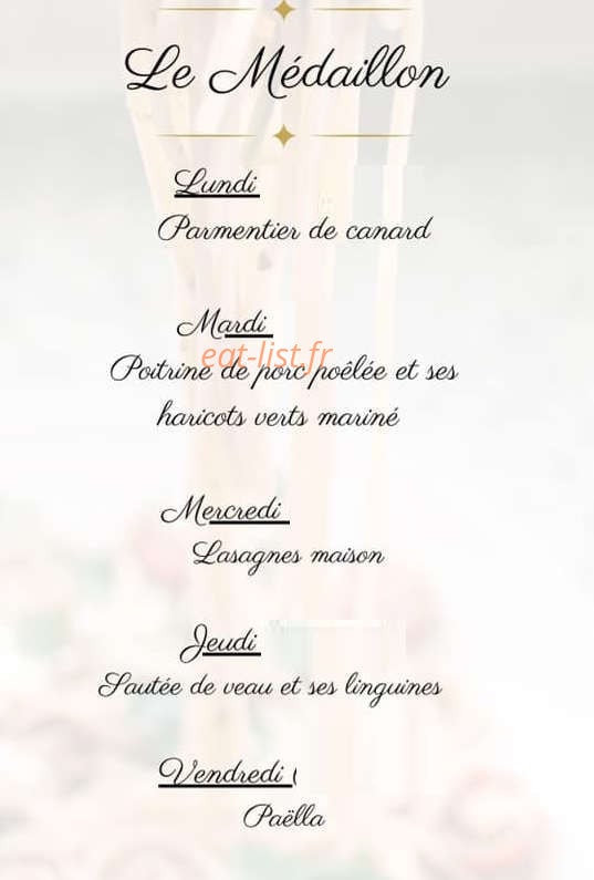 Le Médaillon — carte page 1