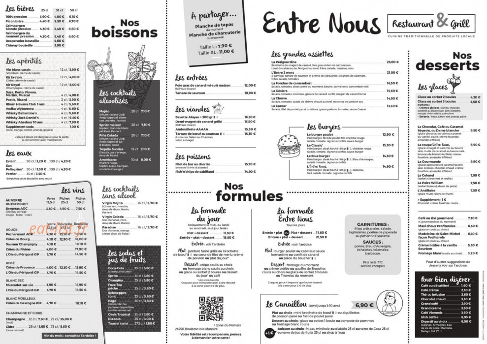 Entre nous — carte page 1