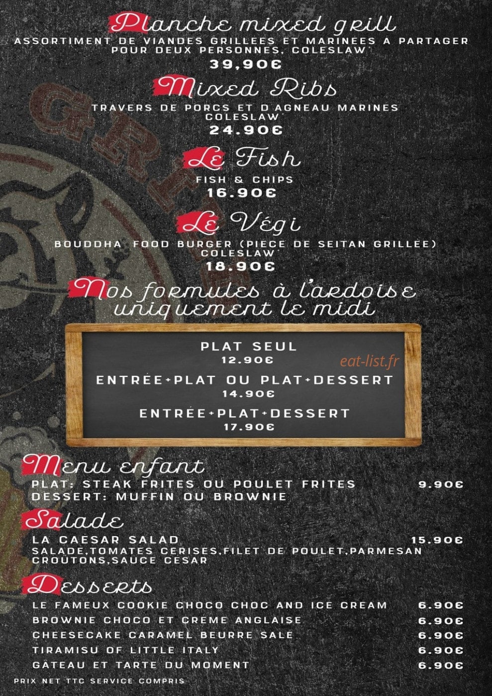Beer Grill — carte page 3