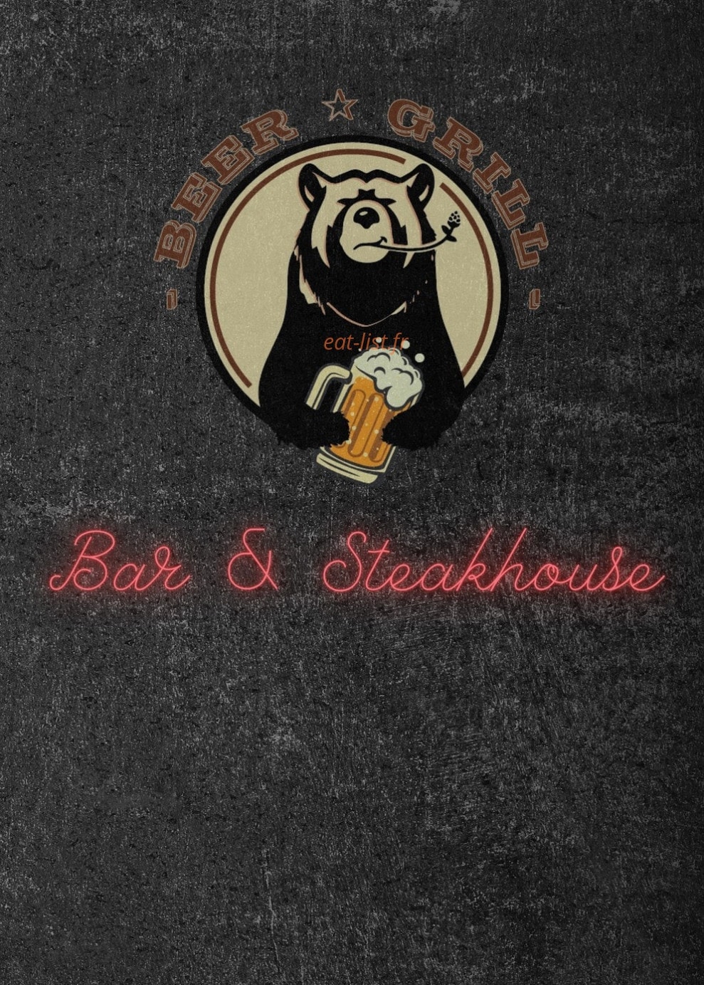 Beer Grill — carte page 1