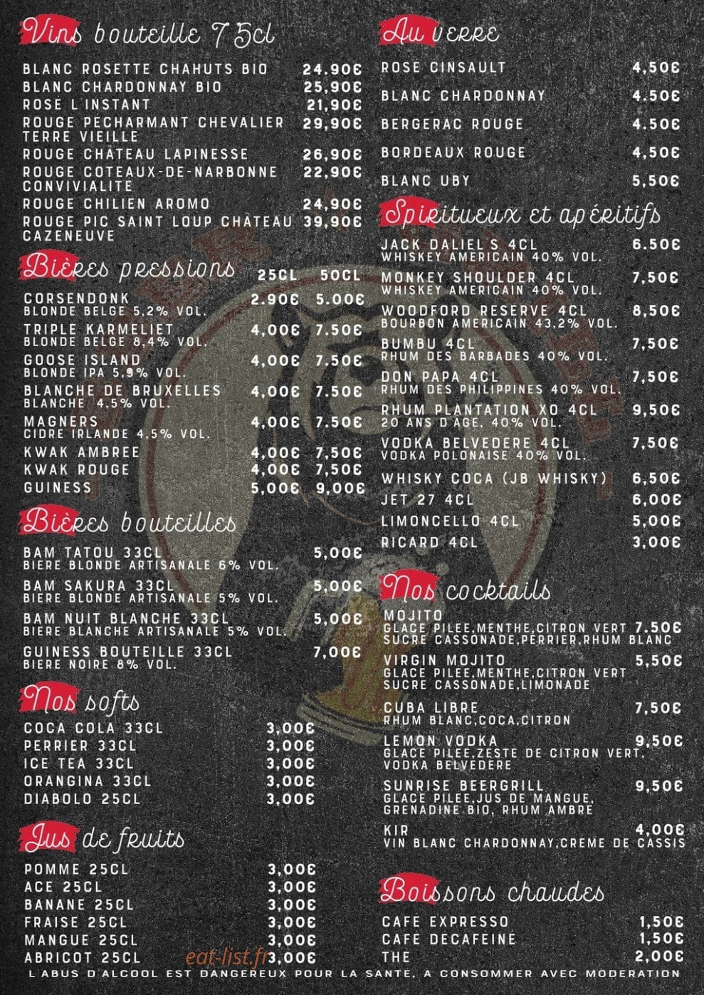 Beer Grill — carte page 4