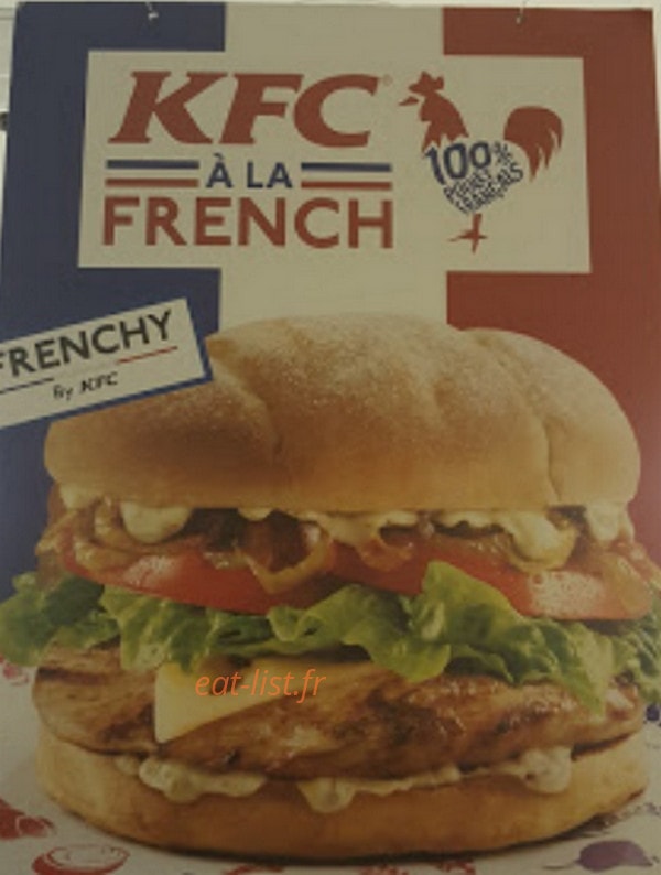 KFC — carte page 1