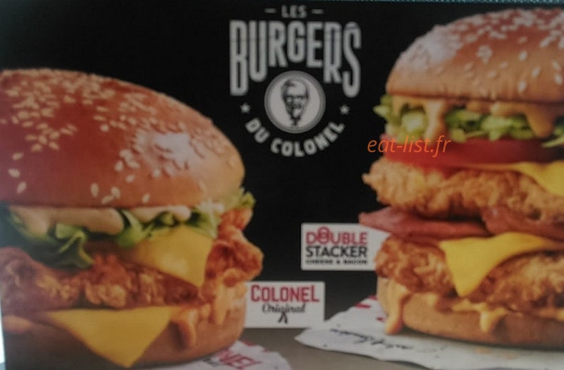 KFC — carte page 2