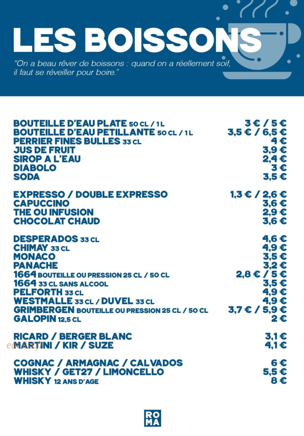 La Roma — carte page 6