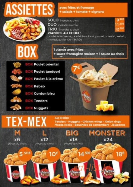Arènes food — carte page 4
