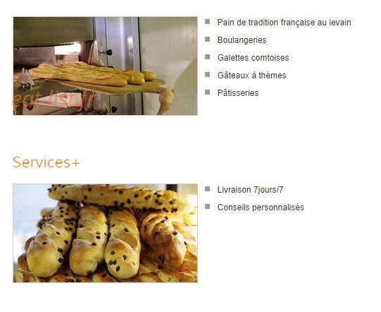 Aux Saveurs d'Autrefois — carte page 1