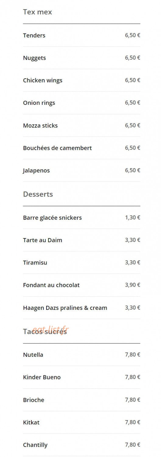 Best Food — carte page 4