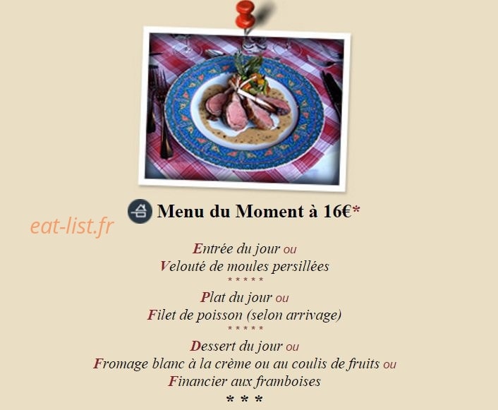Bistrot La Charrette — carte page 2