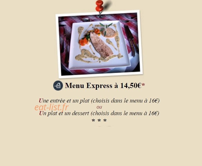 Bistrot La Charrette — carte page 3