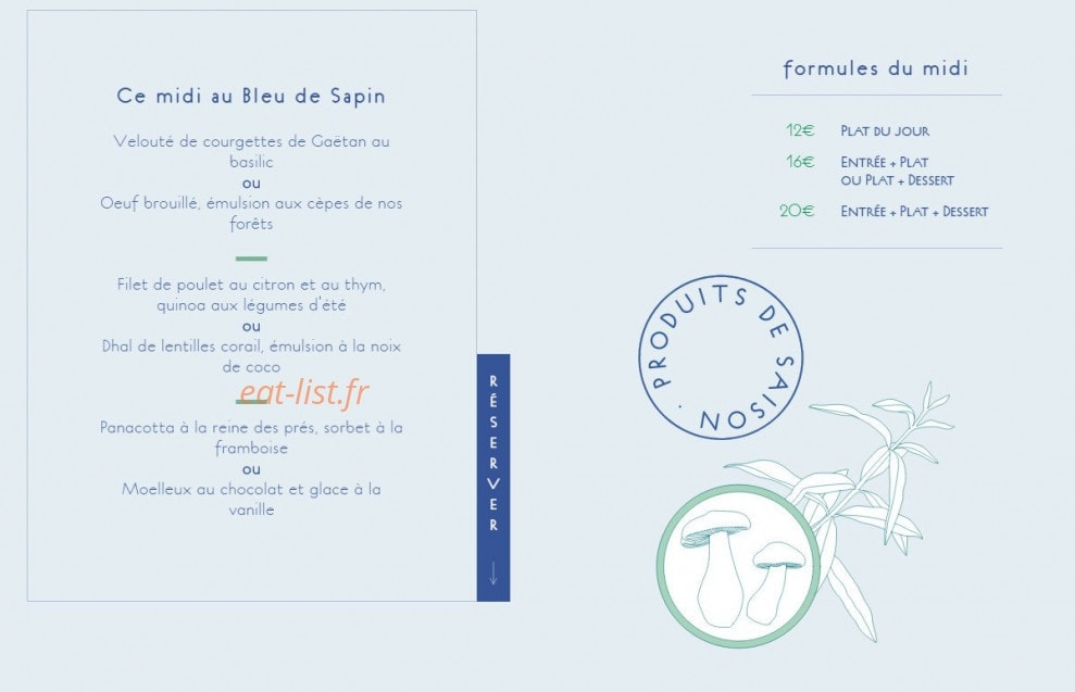 Bleu de sapin — carte page 2