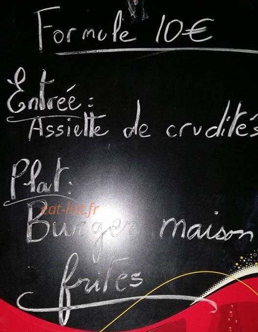 Brasserie du stade Chez Manu — carte page 1