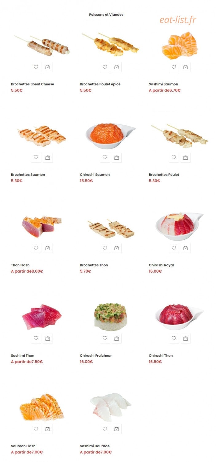 Central Sushi — carte page 3