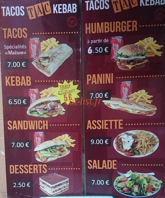 Chez Bouba — carte page 2