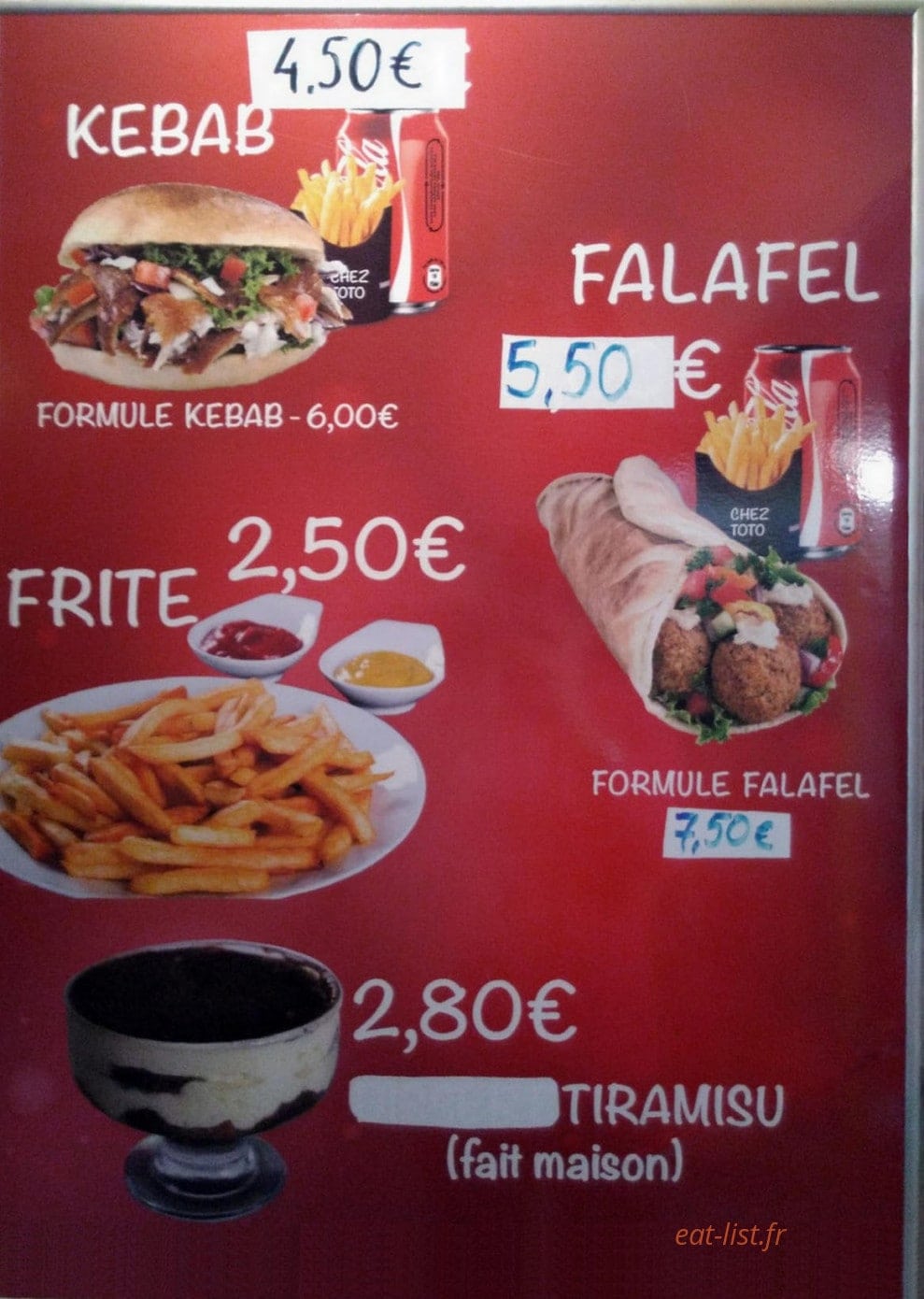 Chez Toto — carte page 3