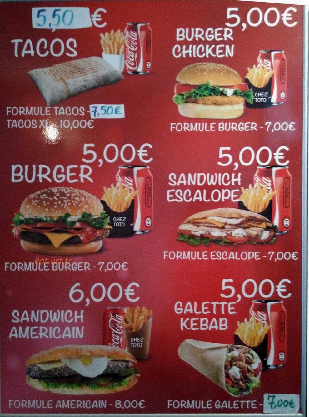Chez Toto — carte page 5
