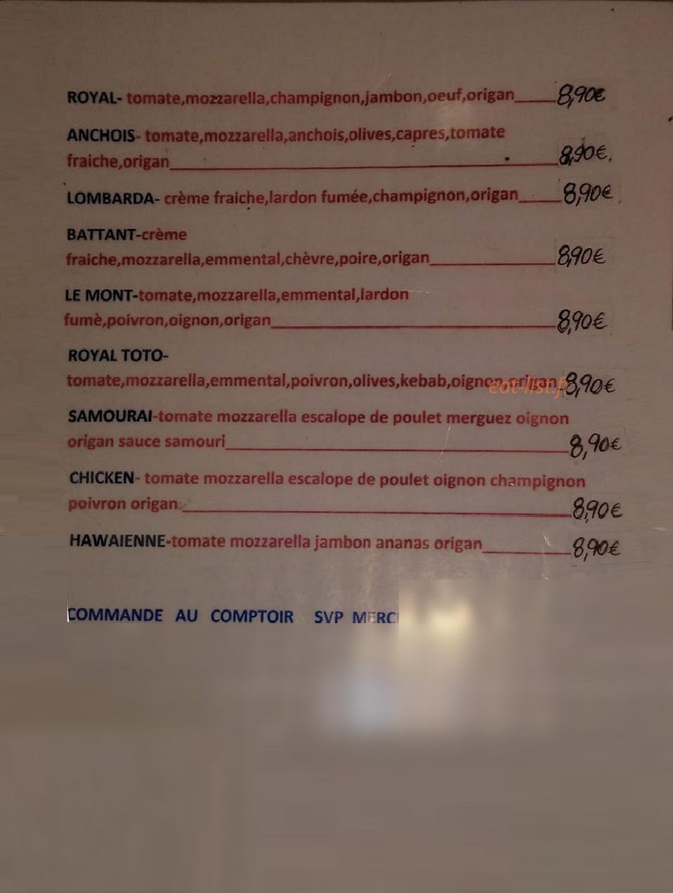 Chez Toto — carte page 2
