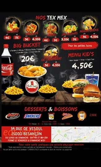 Chicken Tasty — carte page 5