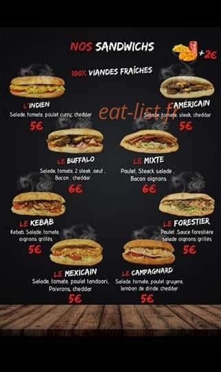 Chicken Tasty — carte page 4