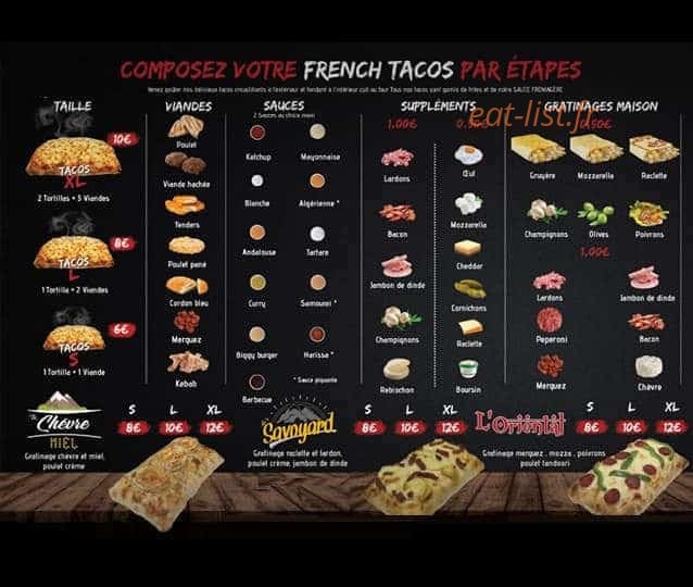 Chicken Tasty — carte page 2