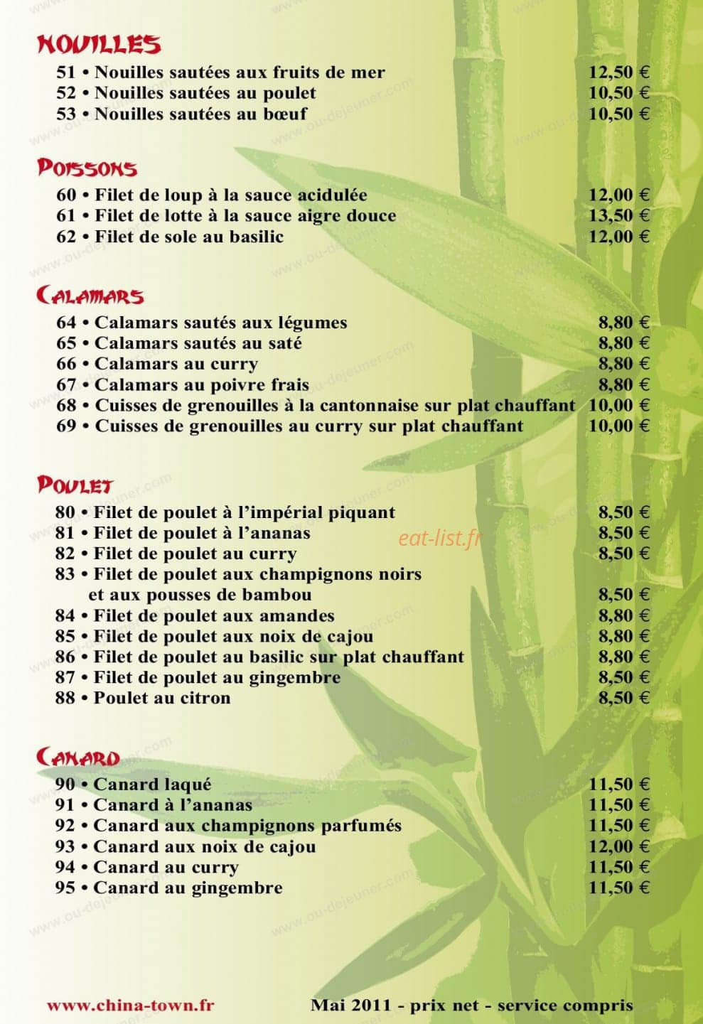 Chinatown — carte page 5