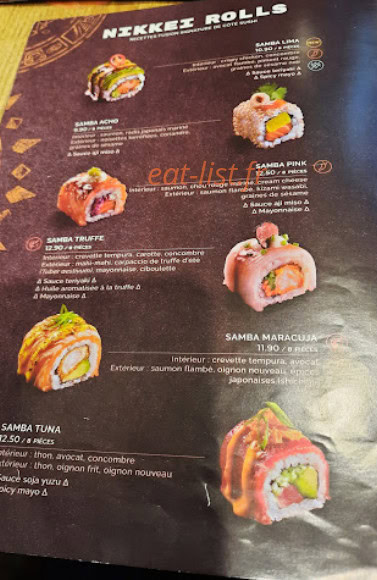 Côté Sushi — carte page 2