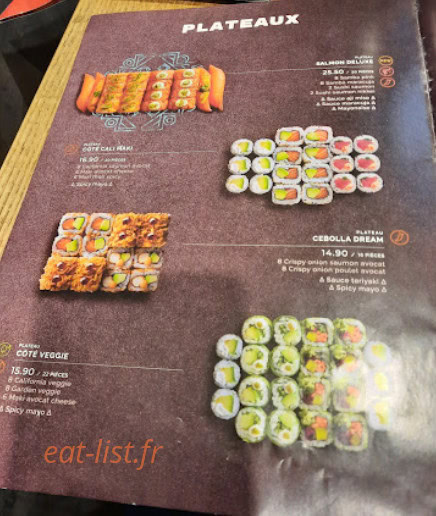 Côté Sushi — carte page 3