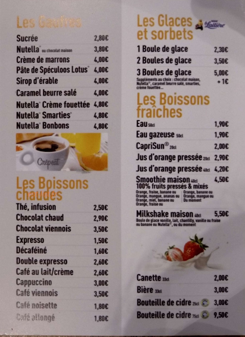 Crêp'eat — carte page 2