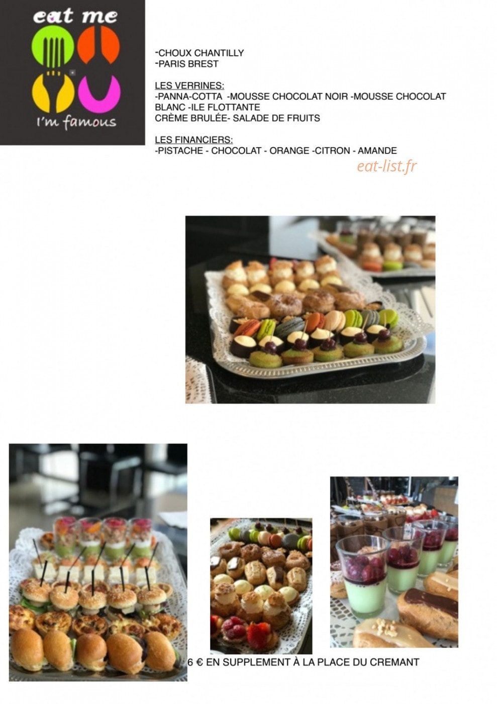 Eat Me I'm Famous — carte page 3