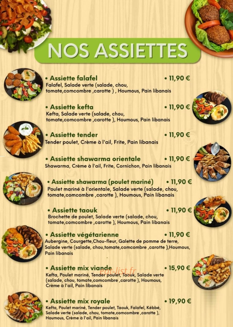Falafel Time — carte page 2