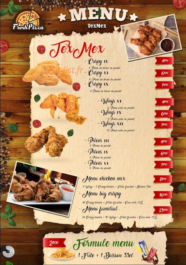 Fresh pizza — carte page 5