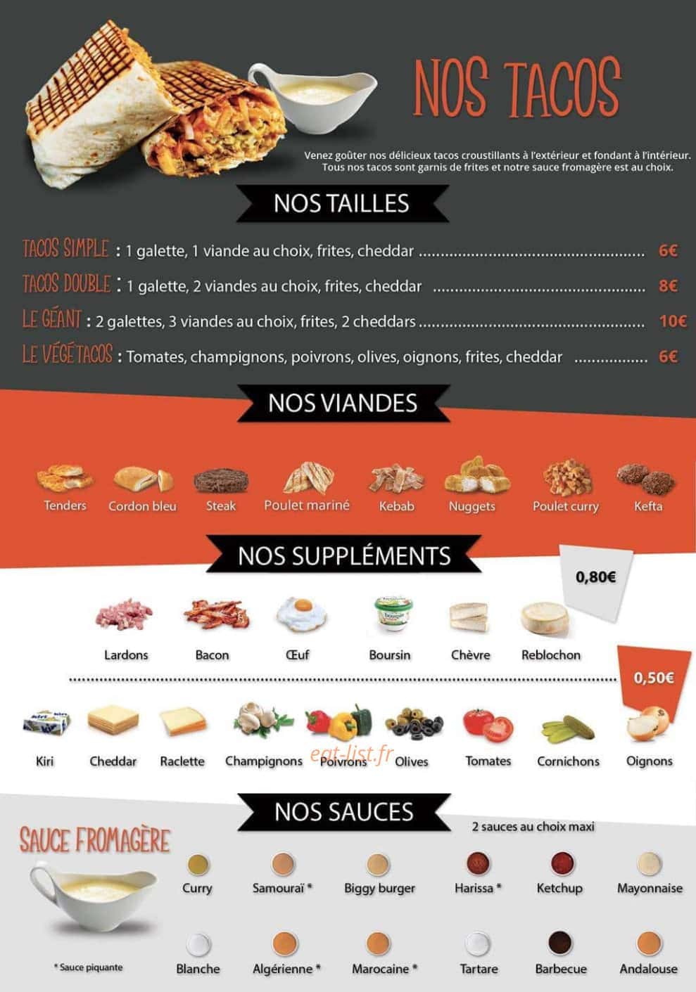 Happy Food — carte page 3