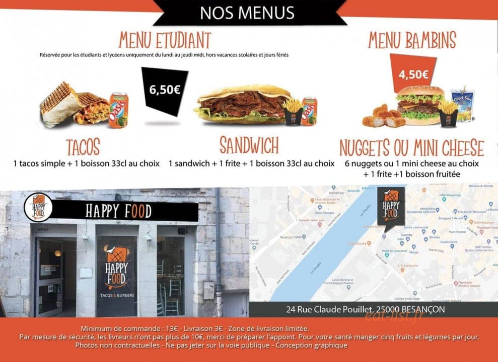 Happy Food — carte page 5