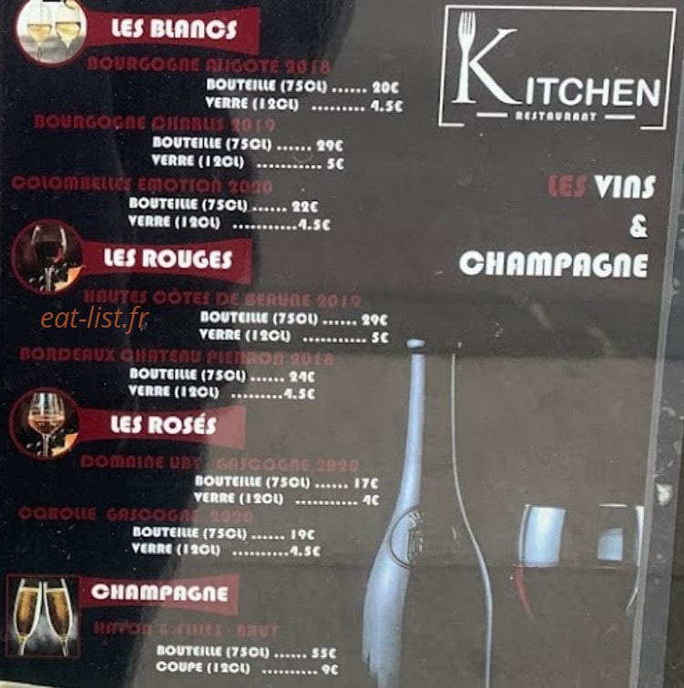 kitchen — carte page 8