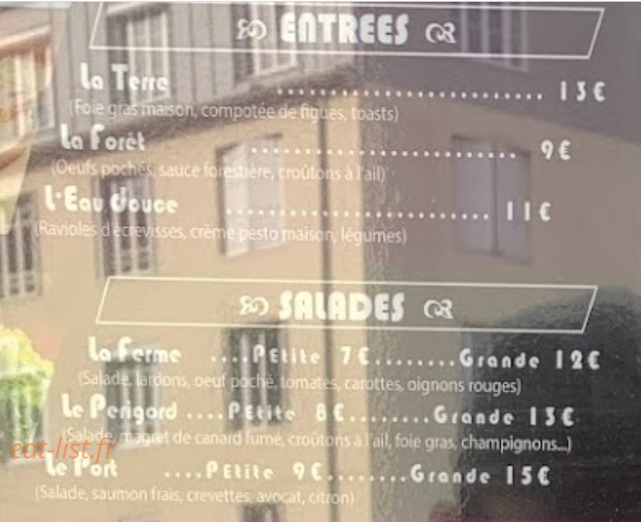 kitchen — carte page 1