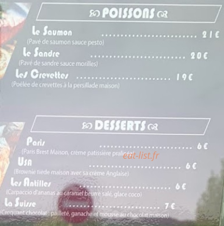 kitchen — carte page 3