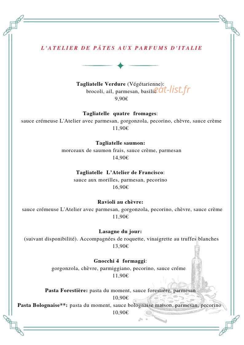 L'Atelier de Francisco — carte page 3