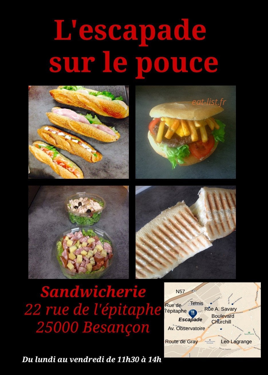 L'Escapade — carte page 1