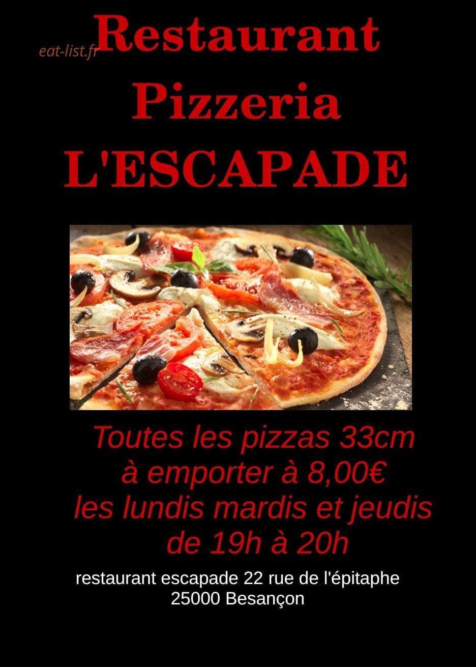 L'Escapade — carte page 3