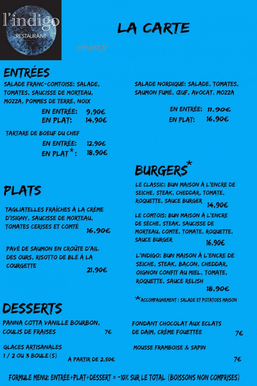 L'Indigo — carte page 2