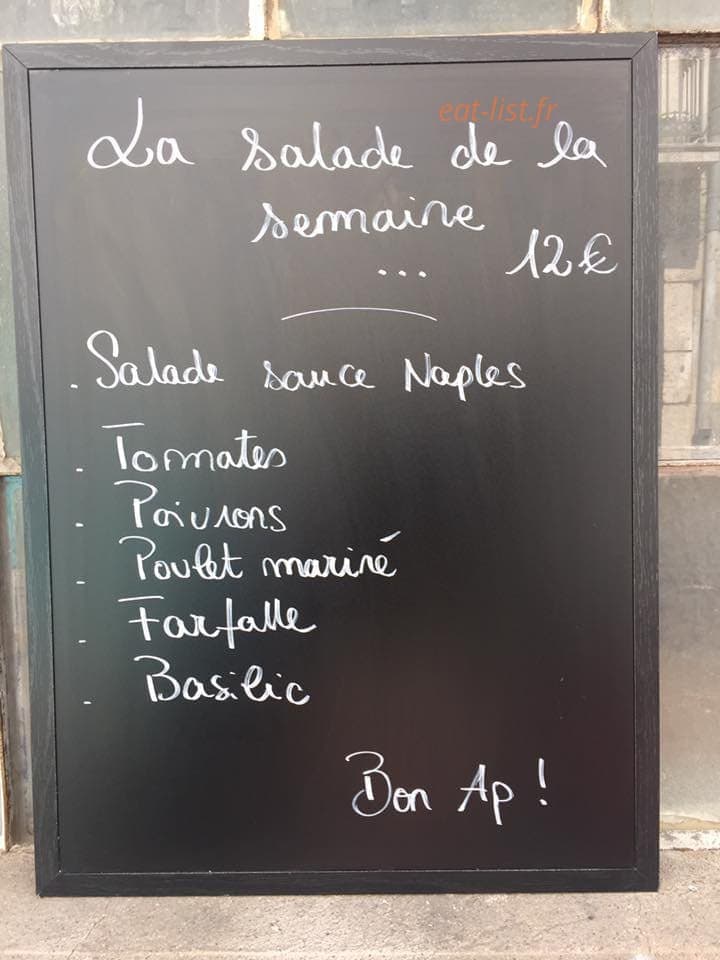 La cantine — carte page 1