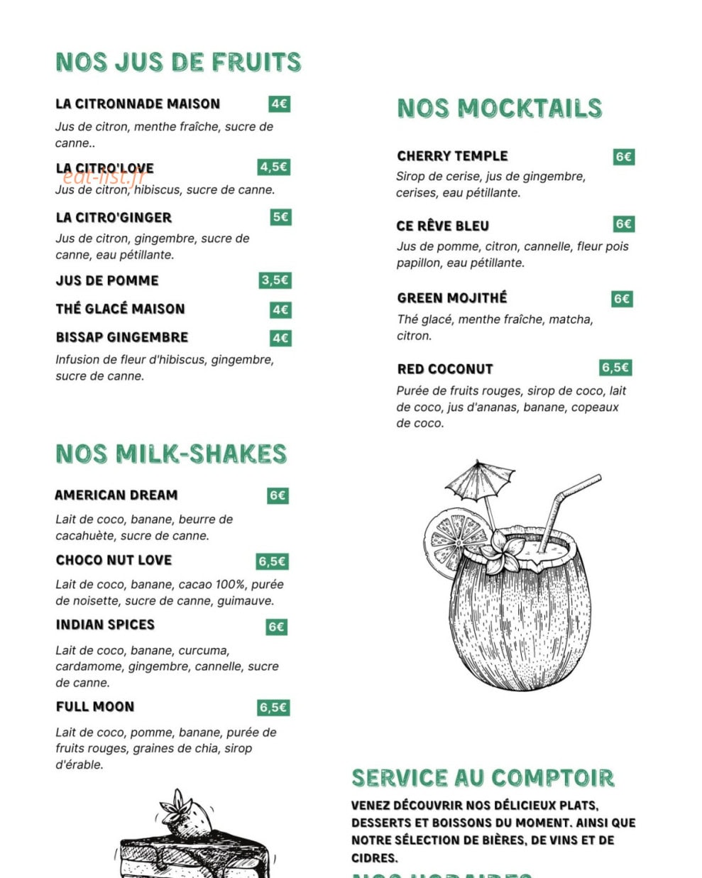 La Citronnade — carte page 3